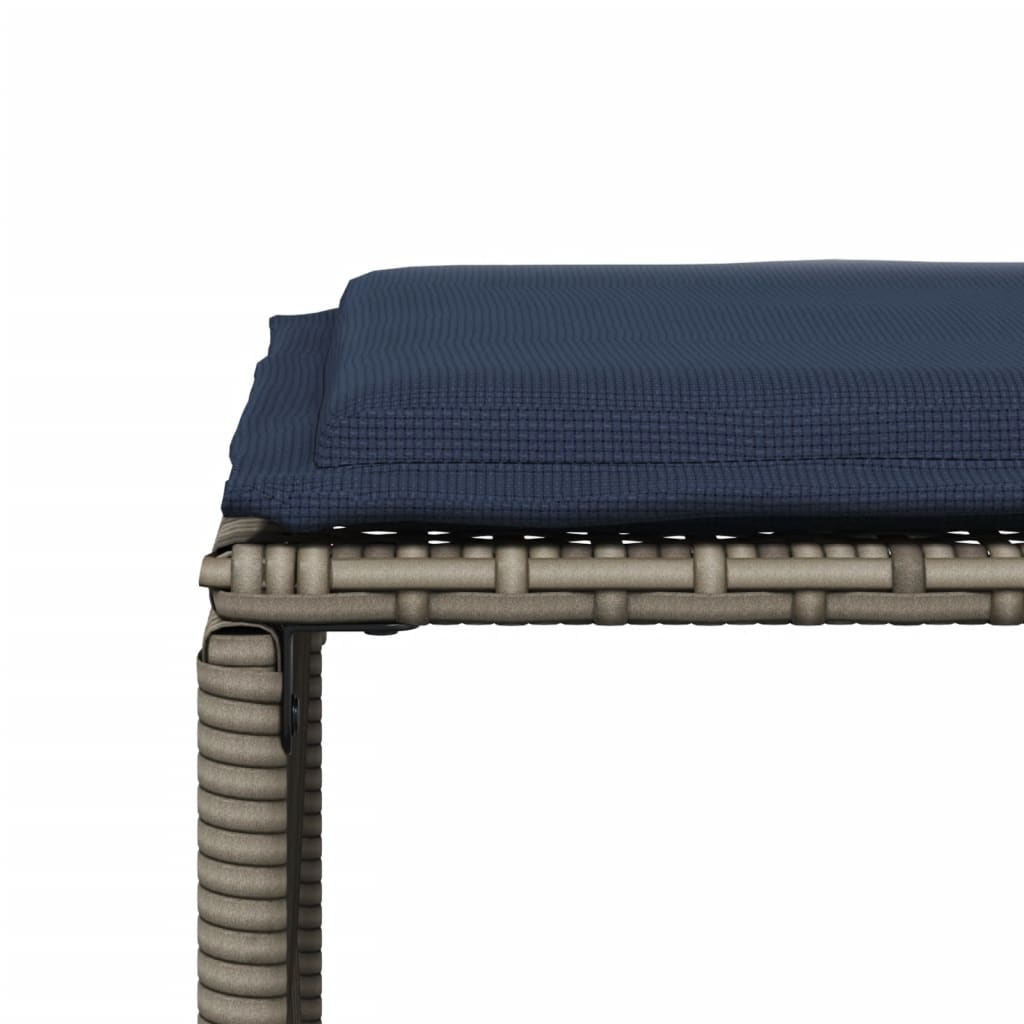 7-delige tuineetset met kussens grijs poly rattan – afbeelding 11