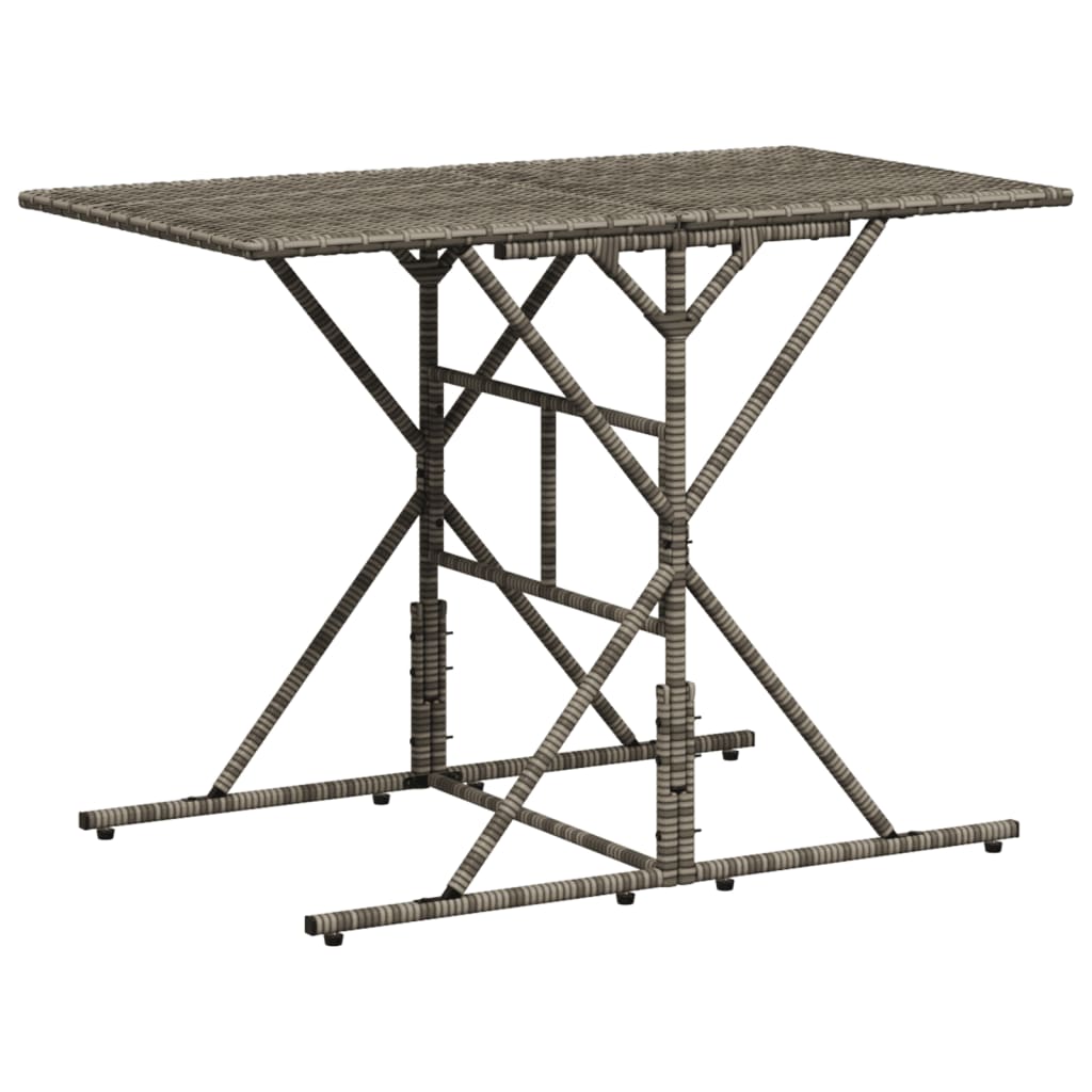 7-delige tuineetset met kussens grijs poly rattan – afbeelding 3