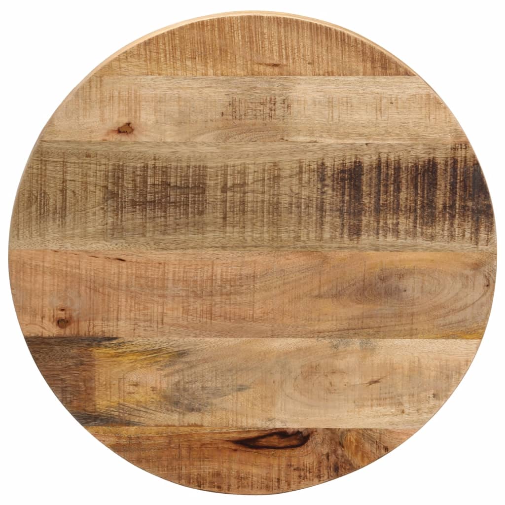 Tafelblad rond Ø 60x2,5 cm massief ruw mangohout