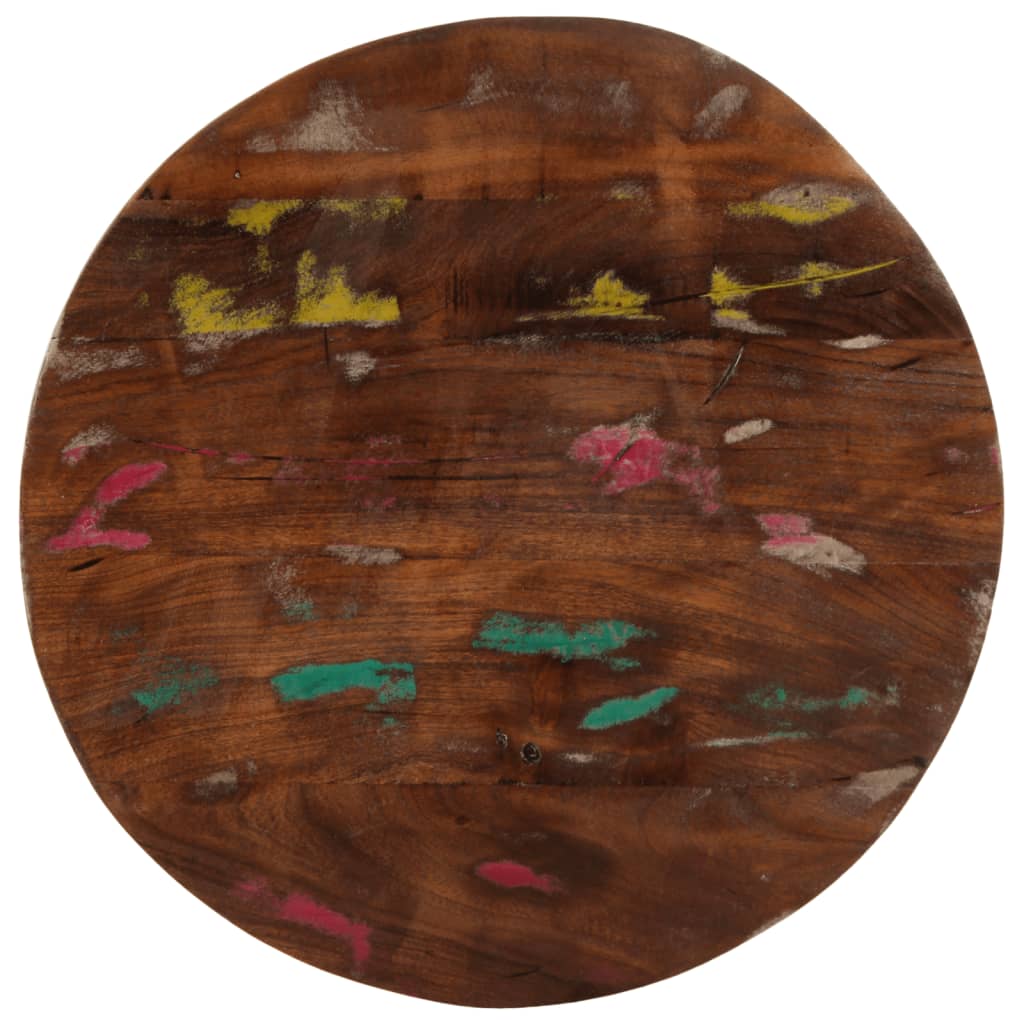 Tafelblad rond Ø 60x1,5 cm massief gerecycled hout