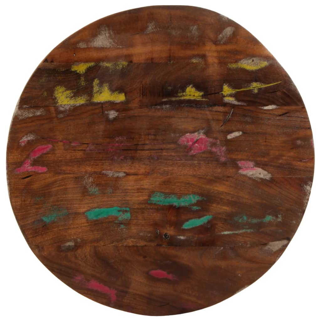 Tafelblad rond Ø 60x2,5 cm massief gerecycled hout