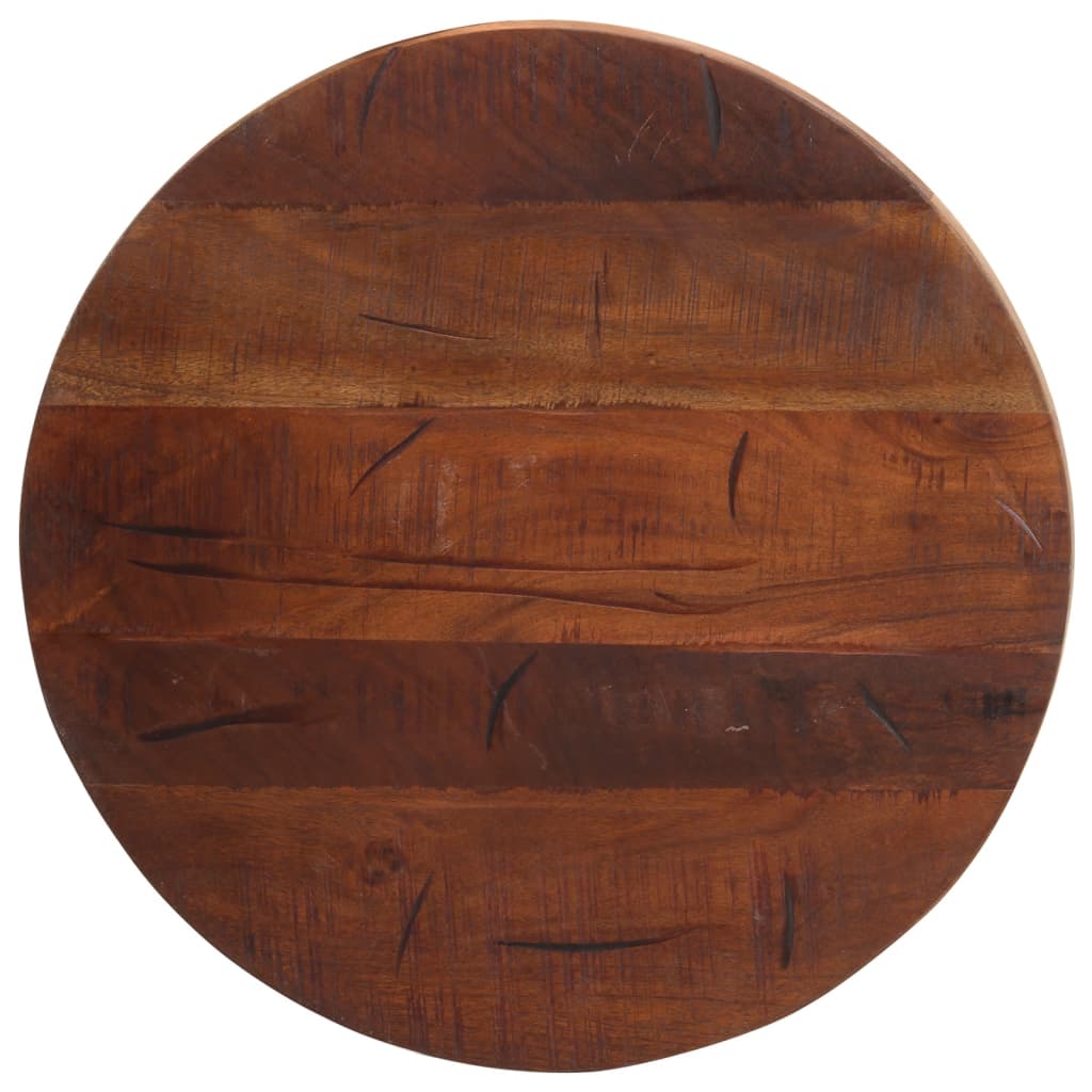 Tafelblad rond Ø 50x2,5 cm massief gerecycled hout – afbeelding 1