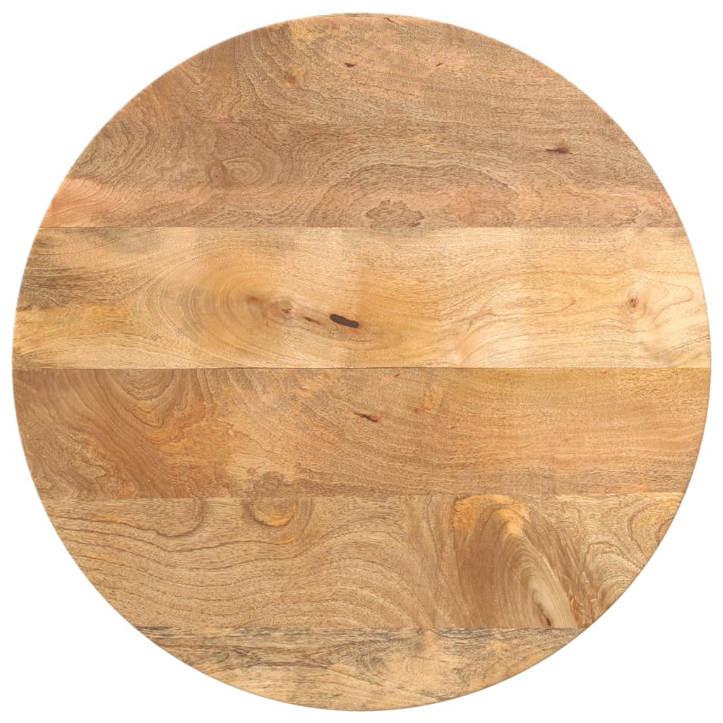 Tafelblad rond Ø 60x2,5 cm massief ruw mangohout