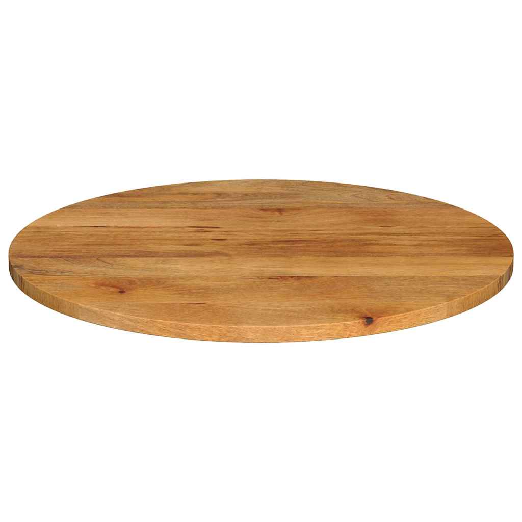 Tafelblad rond Ø 70x2,5 cm massief ruw mangohout – afbeelding 3