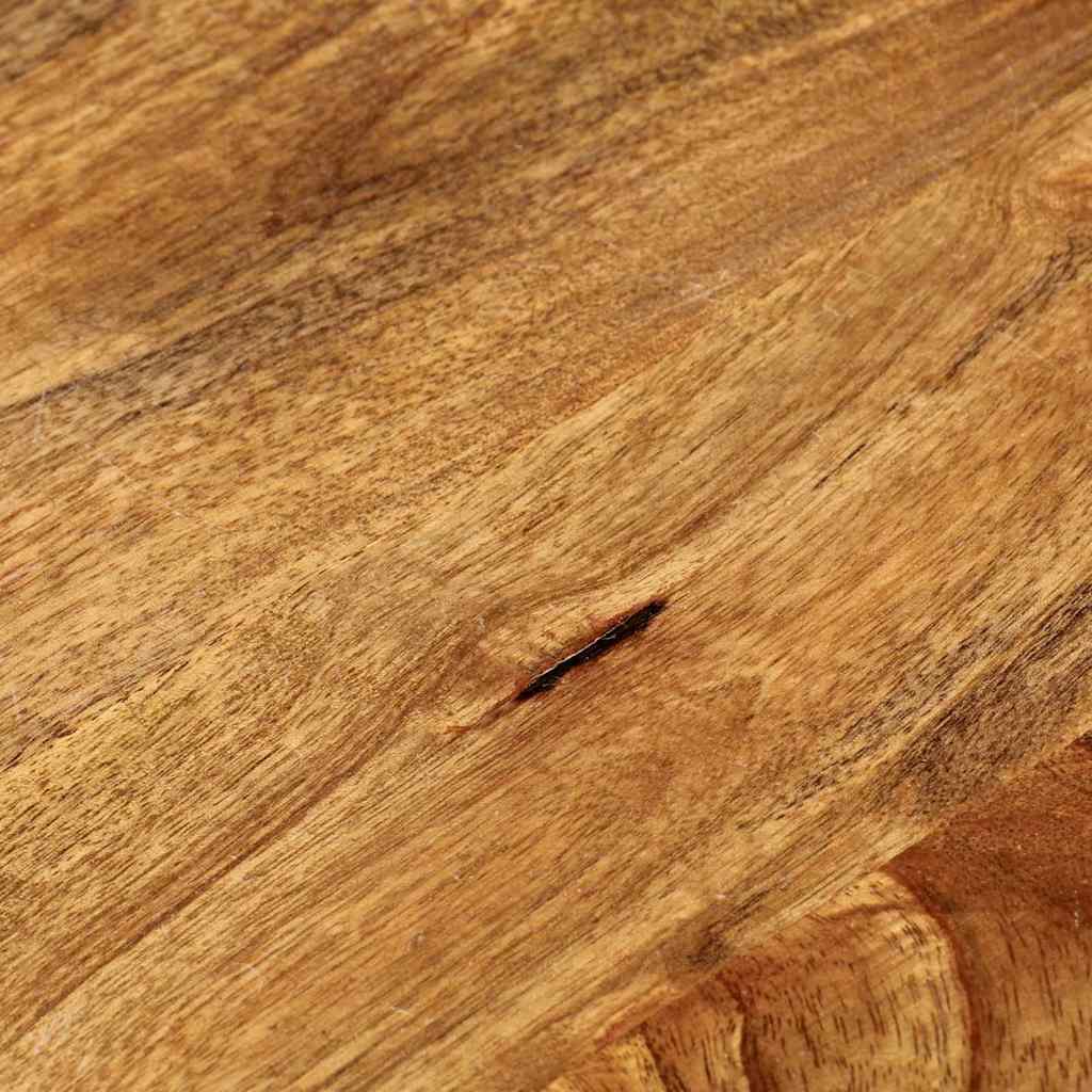 Tafelblad rond Ø 70x2,5 cm massief ruw mangohout – afbeelding 7