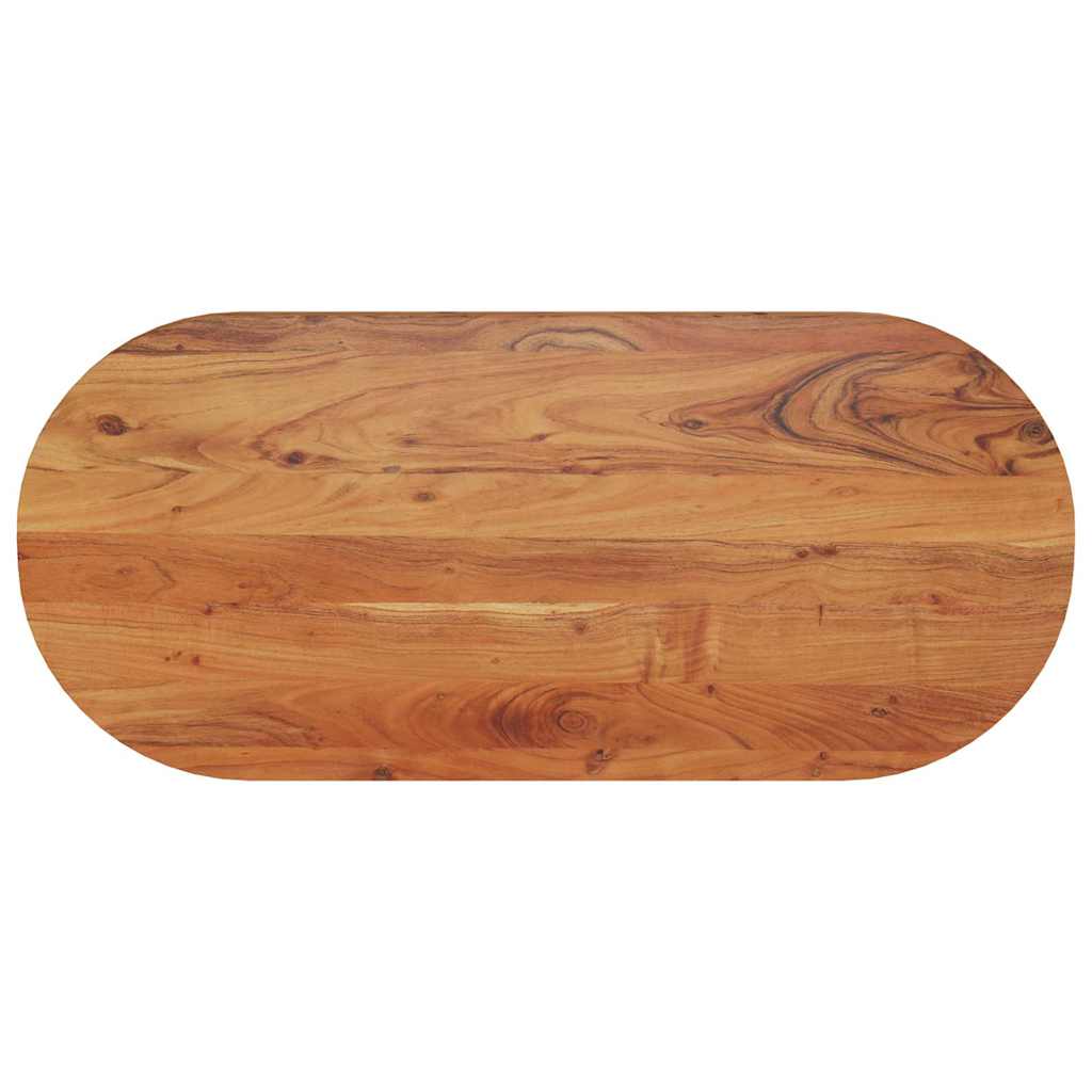 Tafelblad ovaal 90x40x3,8 cm massief acaciahout