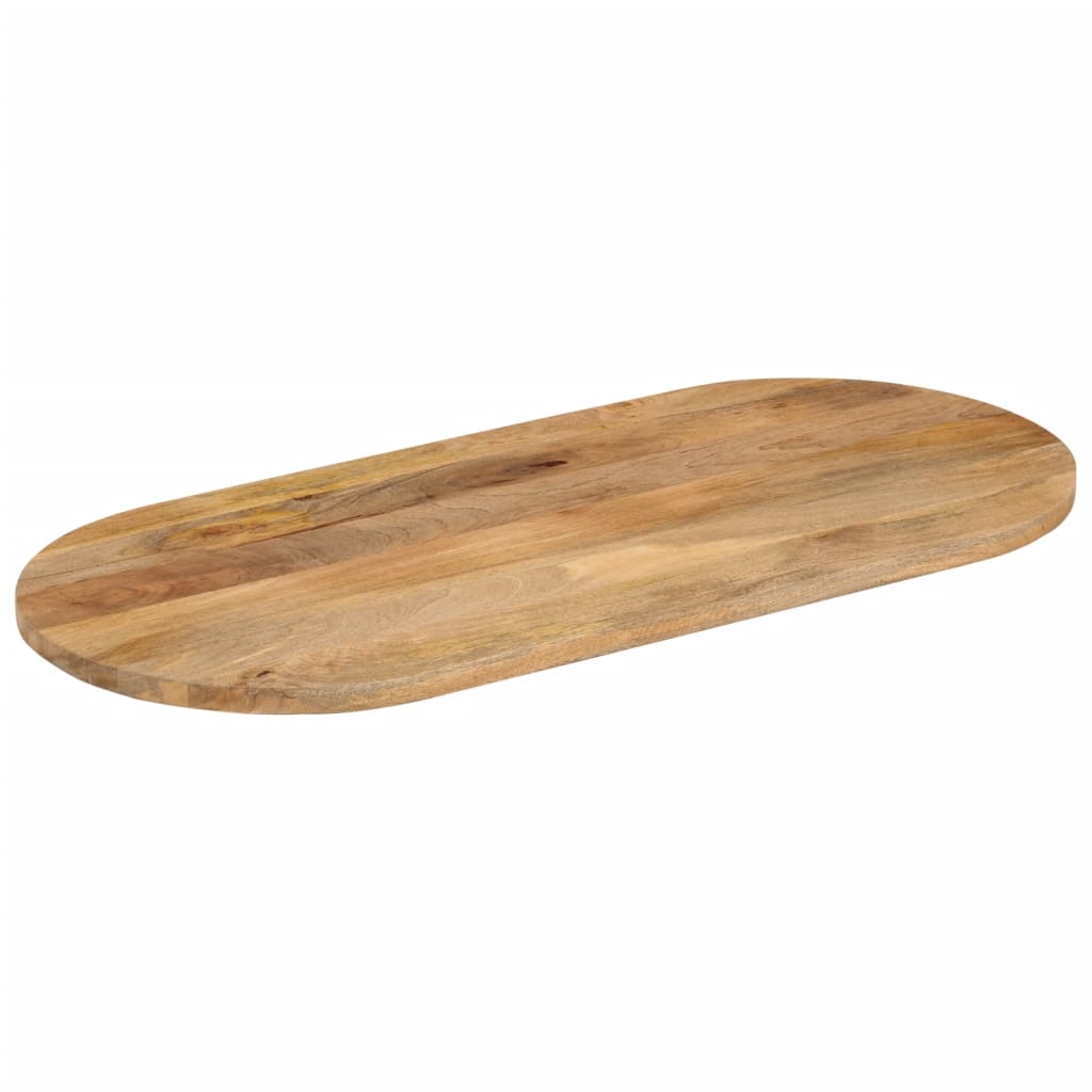 Tafelblad ovaal 140x50x3,8 cm massief mangohout – afbeelding 2