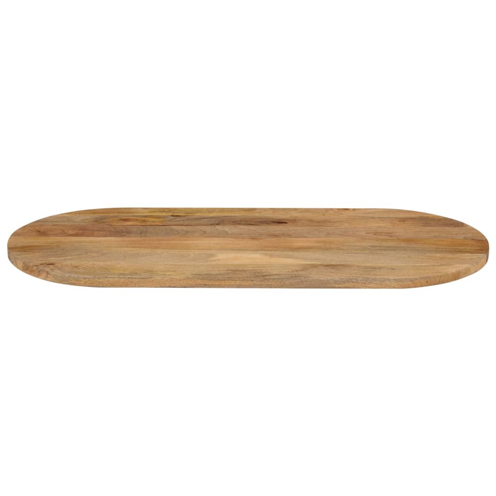 Tafelblad ovaal 140x50x3,8 cm massief mangohout – afbeelding 3