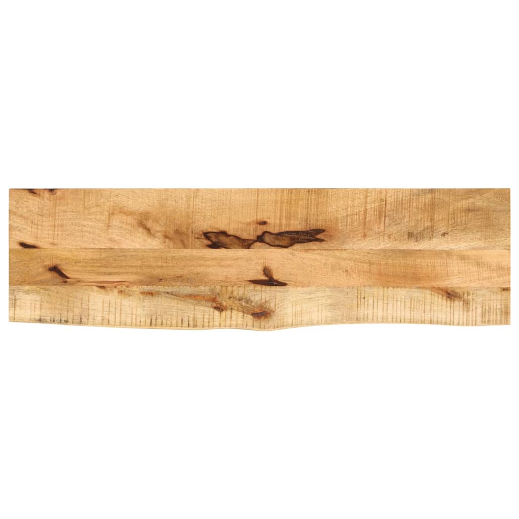 Tafelblad met natuurlijke rand 120x30x3,8 cm massief mangohout