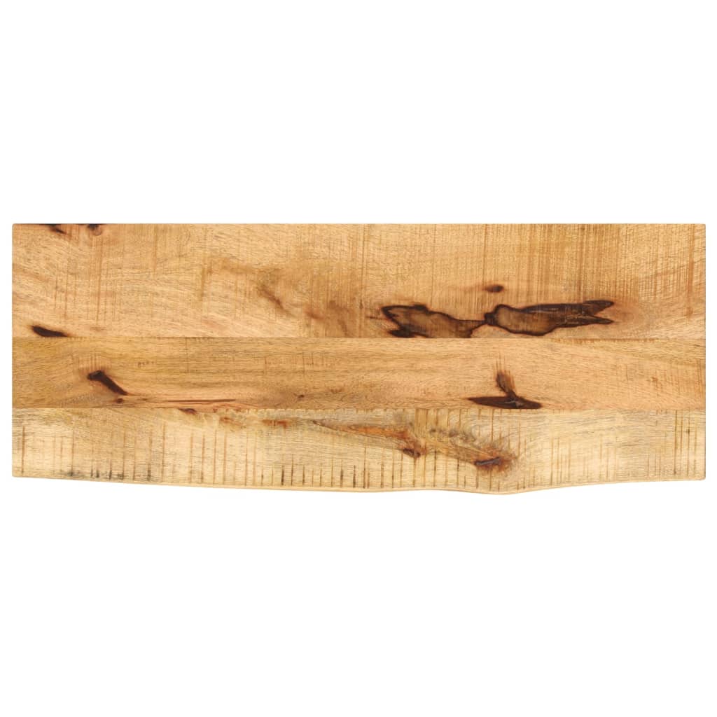 Tafelblad met natuurlijke rand 90x40x3,8 cm massief mangohout – afbeelding 1