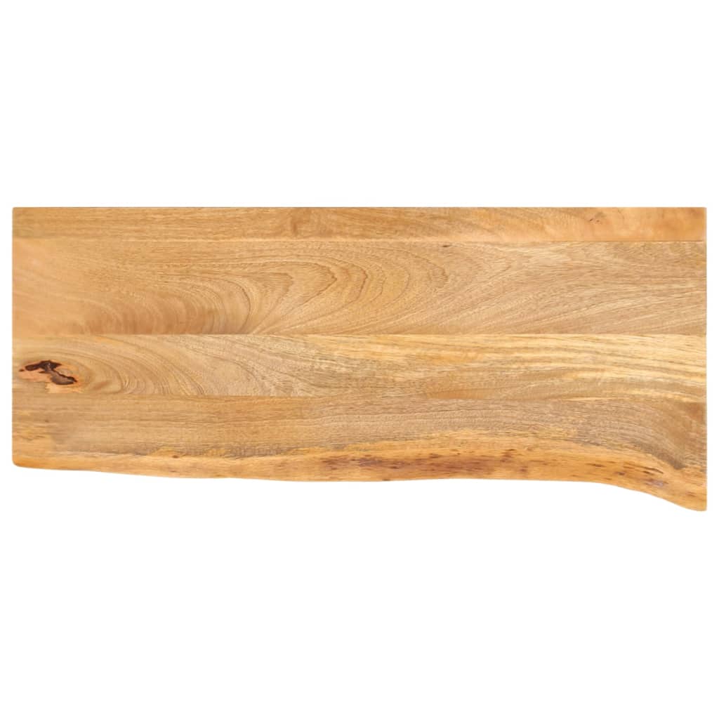 Tafelblad met natuurlijke rand 80x40x2,5 cm massief mangohout – afbeelding 1