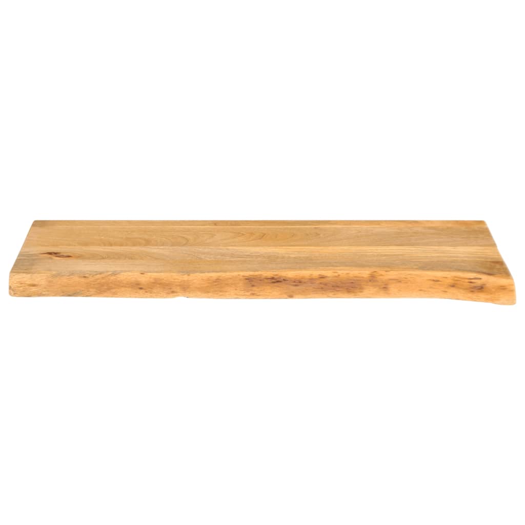 Tafelblad met natuurlijke rand 80x40x2,5 cm massief mangohout – afbeelding 3