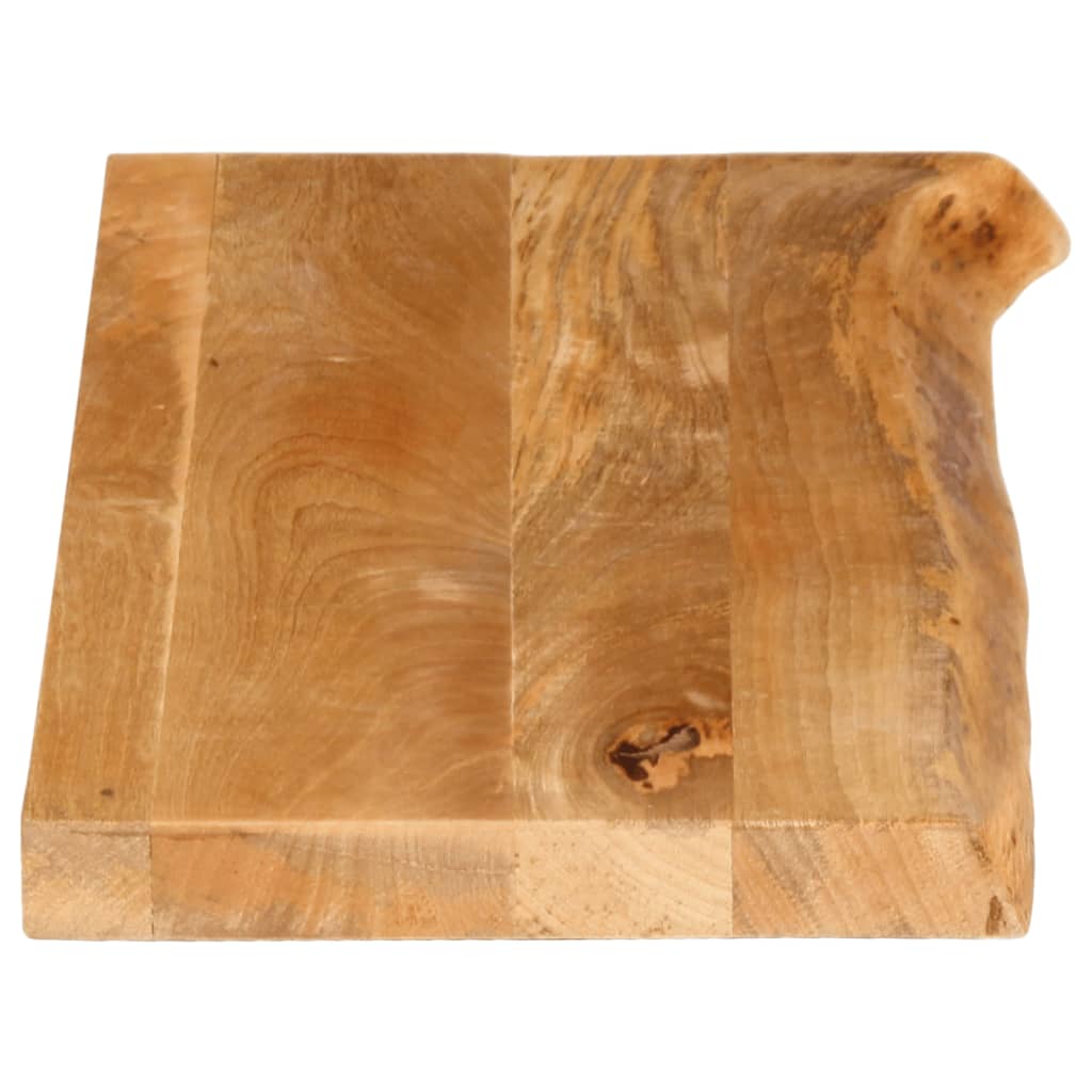Tafelblad met natuurlijke rand 80x40x2,5 cm massief mangohout – afbeelding 4