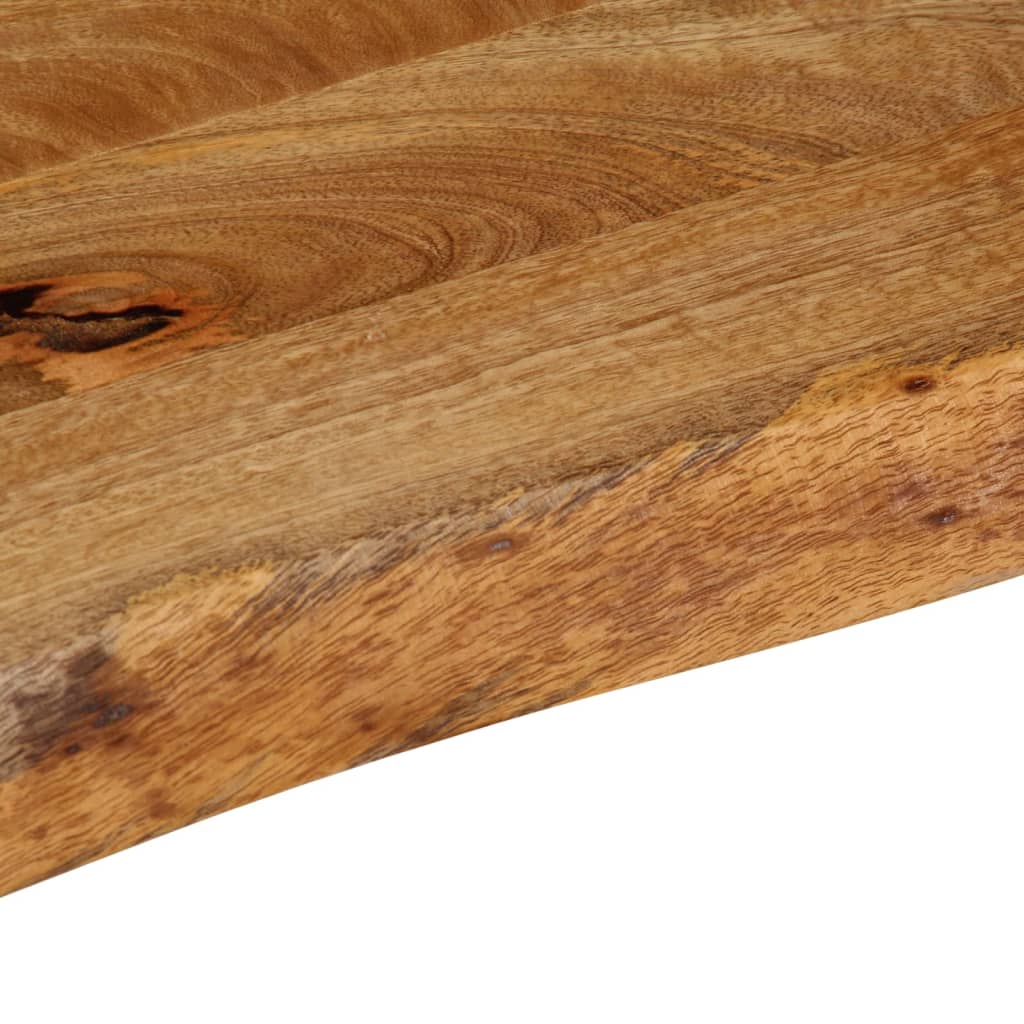 Tafelblad met natuurlijke rand 80x40x2,5 cm massief mangohout – afbeelding 6