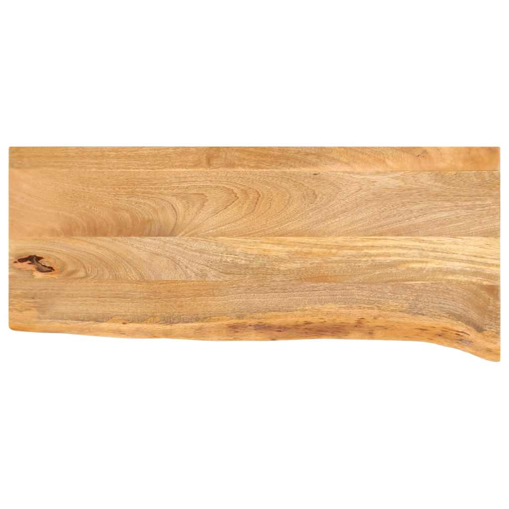 Tafelblad met natuurlijke rand 90x40x2,5 cm massief mangohout