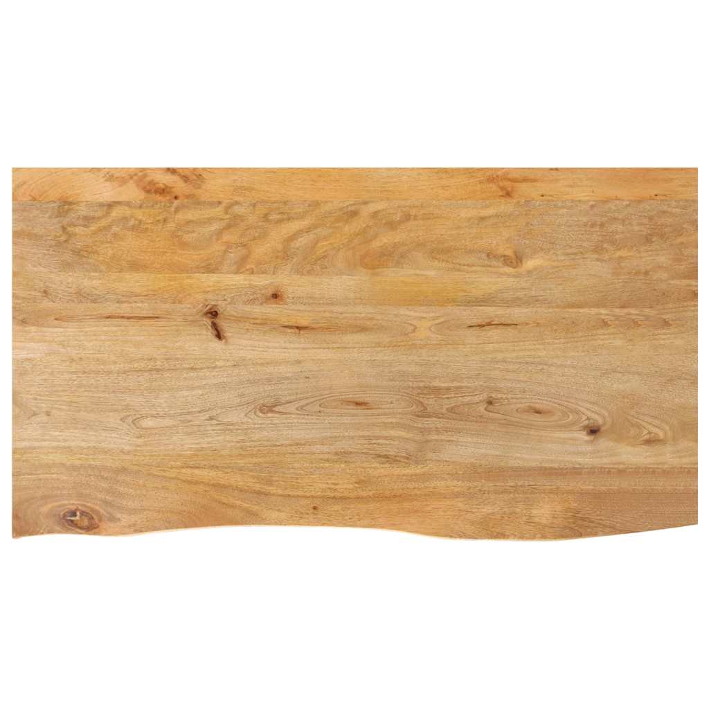 Tafelblad met natuurlijke rand 120x60x2,5 cm massief mangohout