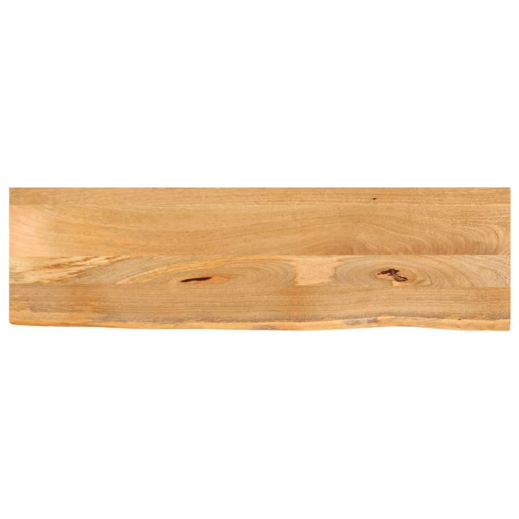 Tafelblad met natuurlijke rand 110x30x3,8 cm massief mangohout – afbeelding 1