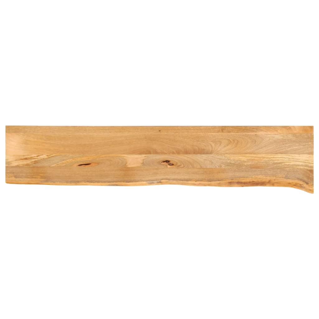 Tafelblad met natuurlijke rand 140x30x3,8 cm massief mangohout