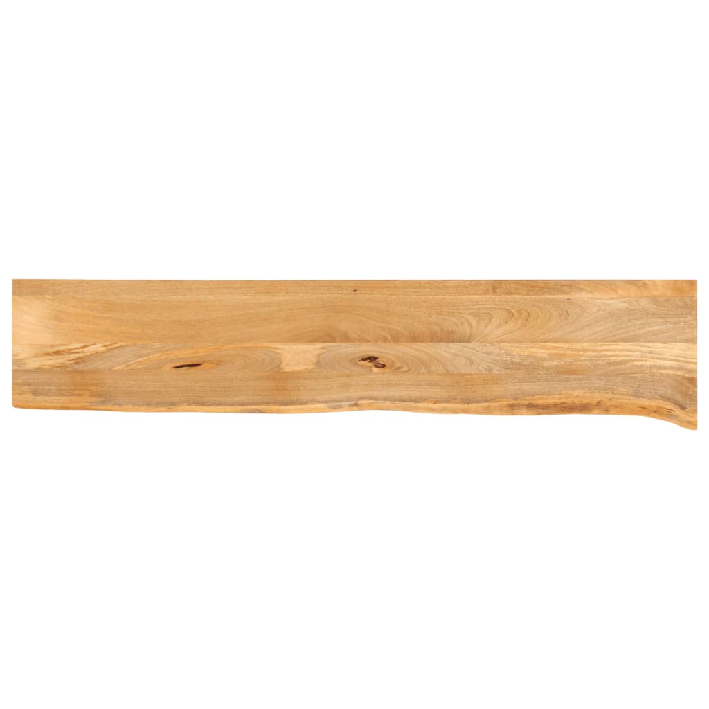 Tafelblad met natuurlijke rand 180x40x3,8 cm massief mangohout – afbeelding 1