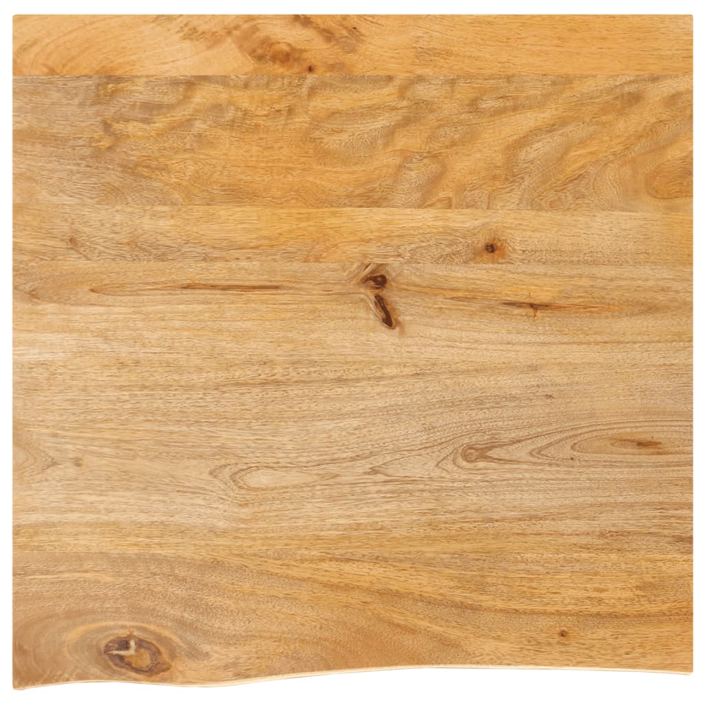 Tafelblad met natuurlijke rand 60x60x3,8 cm massief mangohout