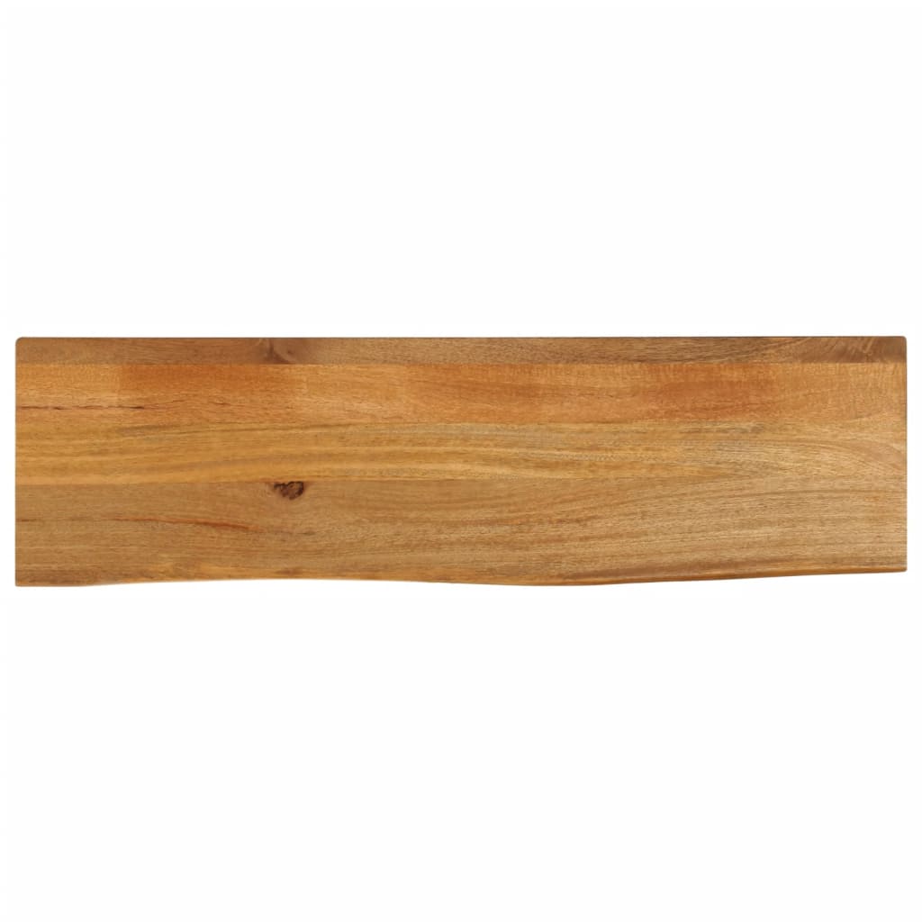 Tafelblad met natuurlijke rand 120x40x3,8 cm massief mangohout – afbeelding 1