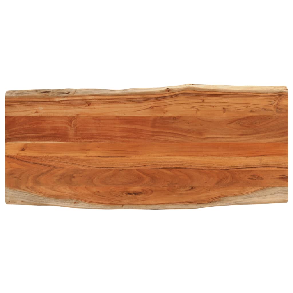 Tafelblad rechthoekig natuurlijke rand 140x60x2,5 cm acaciahout