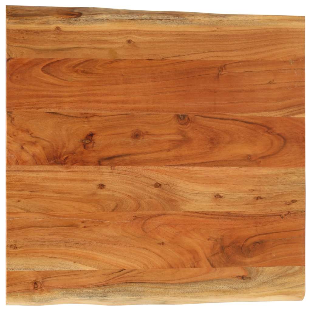 Tafelblad vierkant natuurlijke rand 80x80x2,5 cm acaciahout