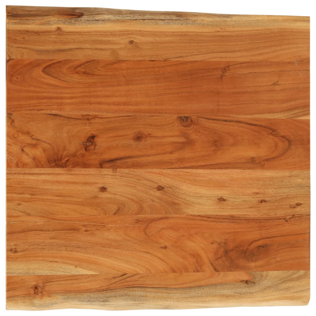 Tafelblad vierkant natuurlijke rand 80x80x3,8 cm acaciahout