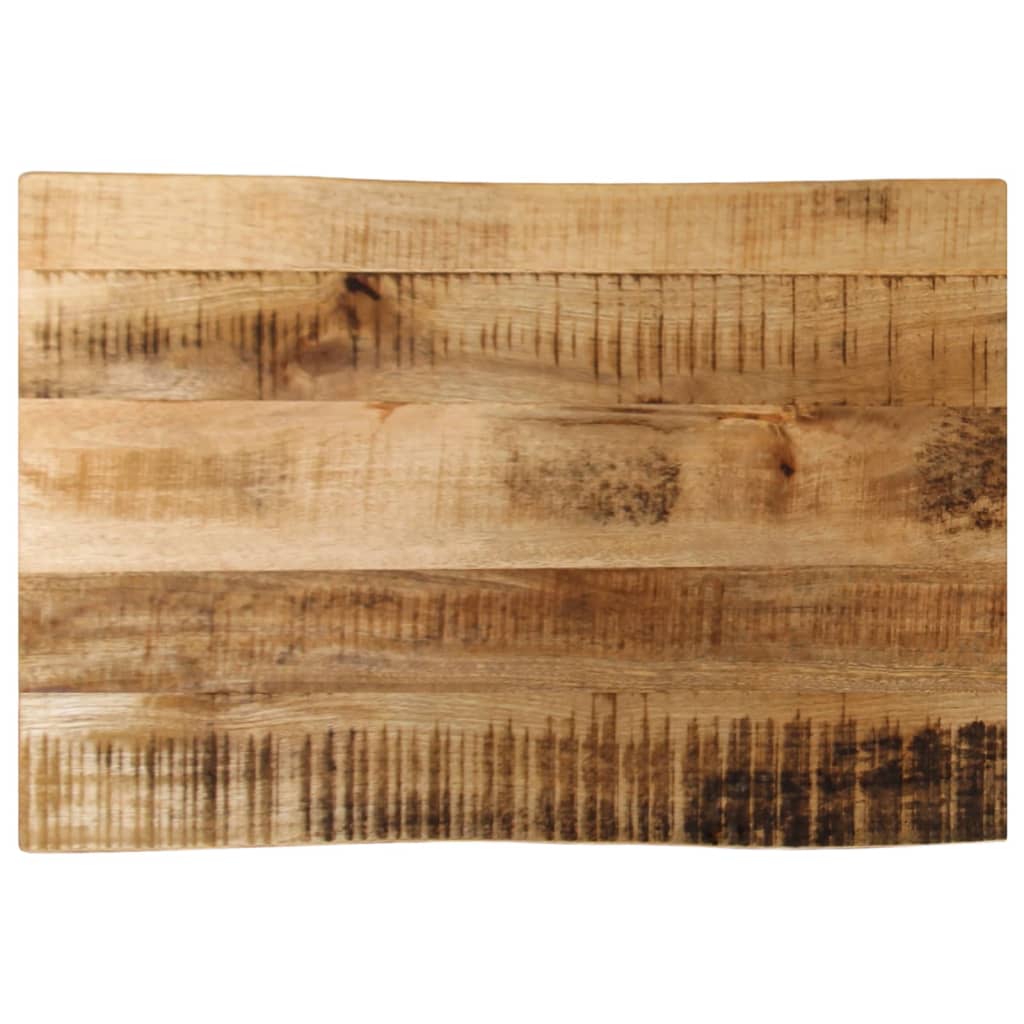Tafelblad met natuurlijke rand 50x40x2,5 cm massief mangohout