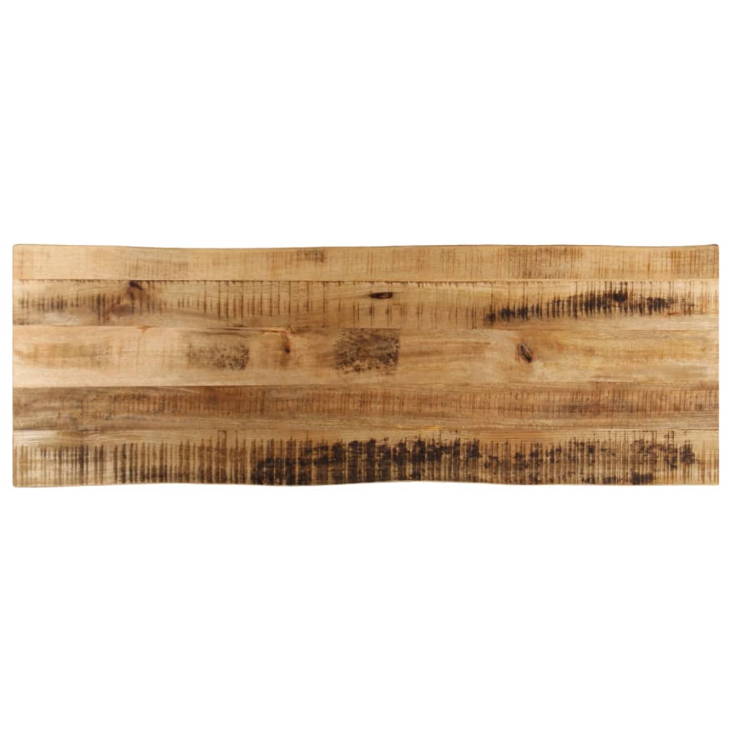 Tafelblad met natuurlijke rand 120x40x2,5 cm massief mangohout – afbeelding 1