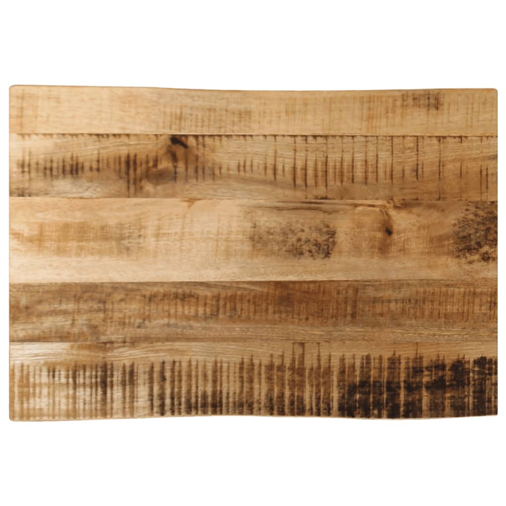 Tafelblad met natuurlijke rand 70x40x3,8 cm massief mangohout