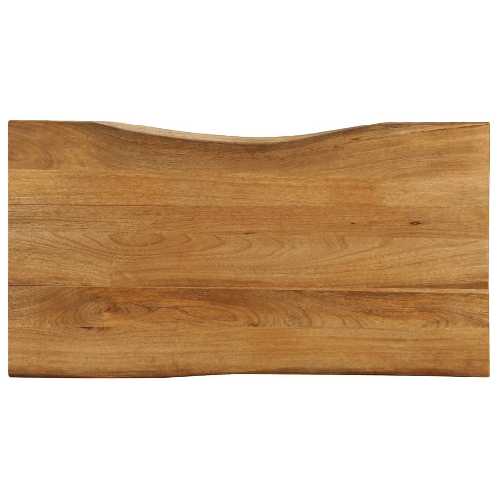Tafelblad met natuurlijke rand 120x60x2,5 cm massief mangohout