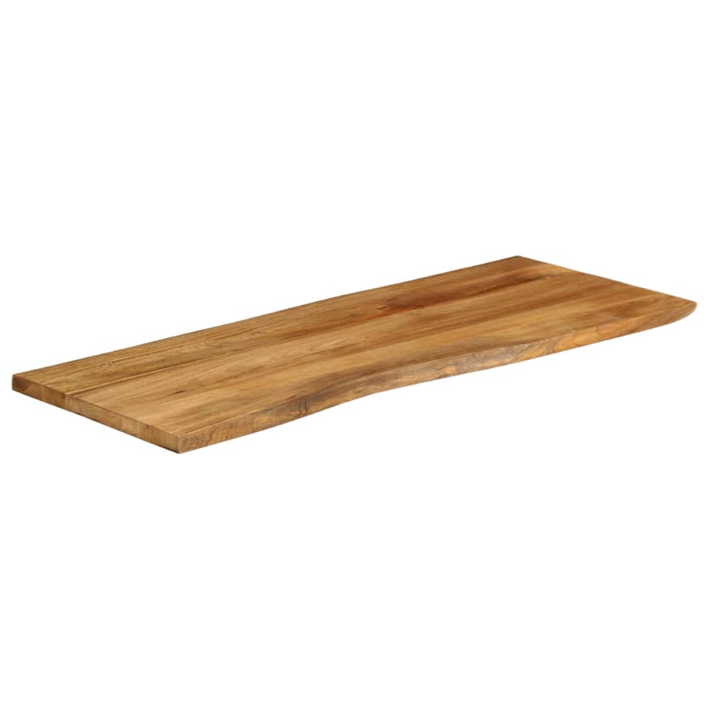 Tafelblad met natuurlijke rand 140x60x2,5 cm massief mangohout – afbeelding 2