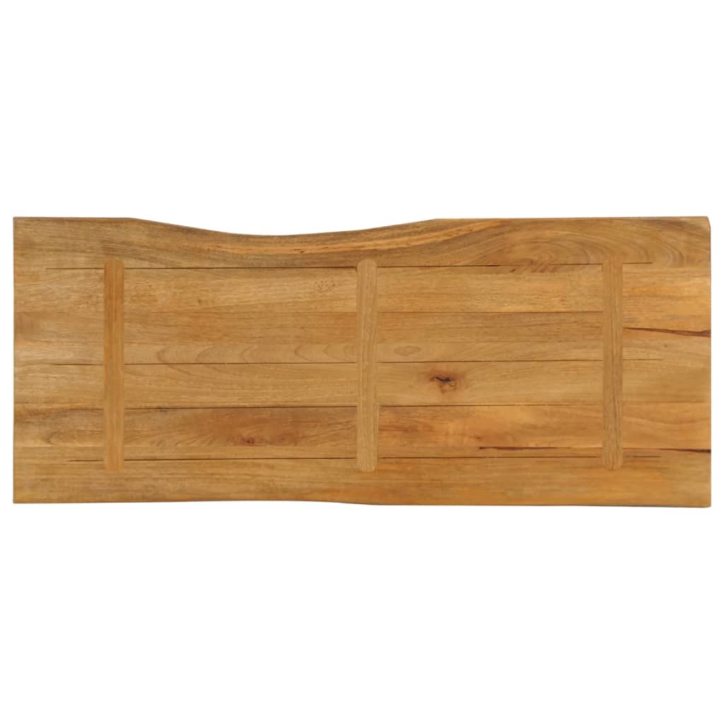 Tafelblad met natuurlijke rand 140x60x2,5 cm massief mangohout – afbeelding 5