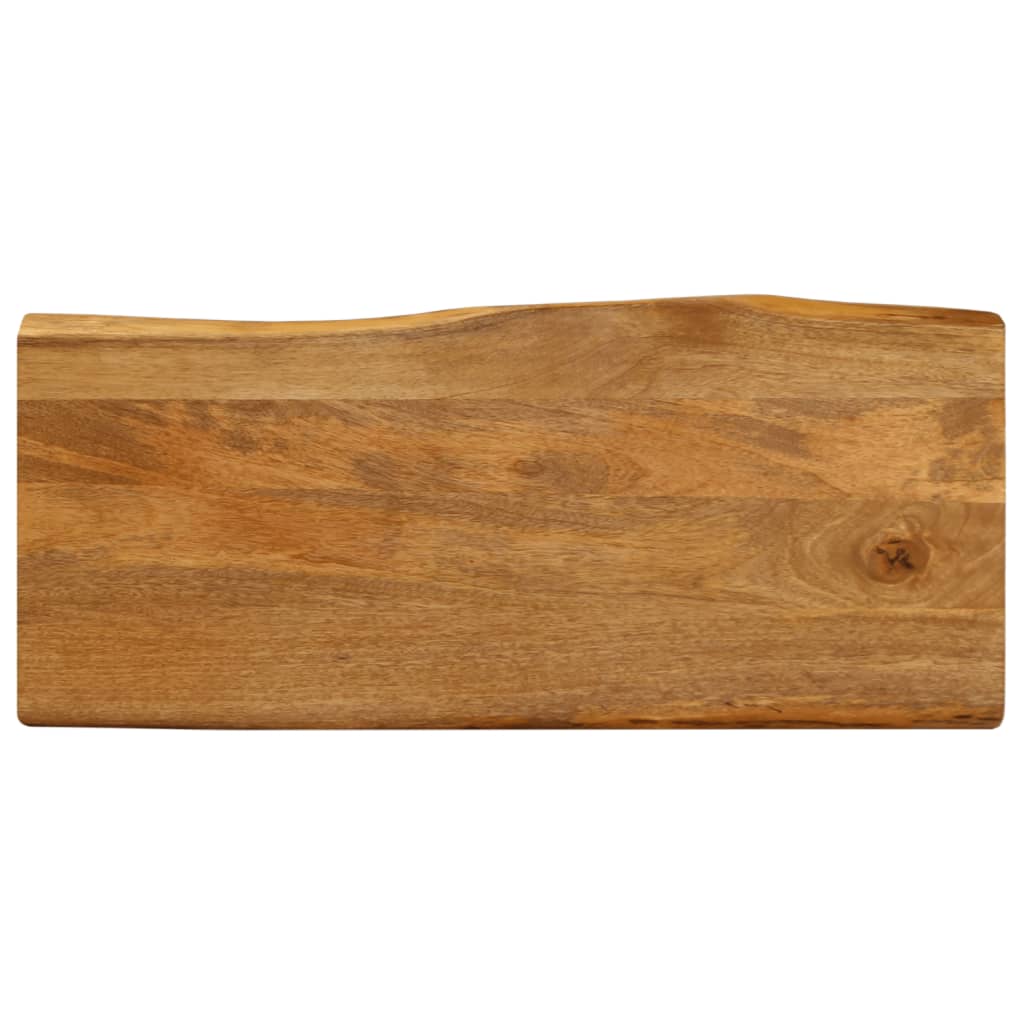 Tafelblad met natuurlijke rand 100x40x3,8 cm massief mangohout