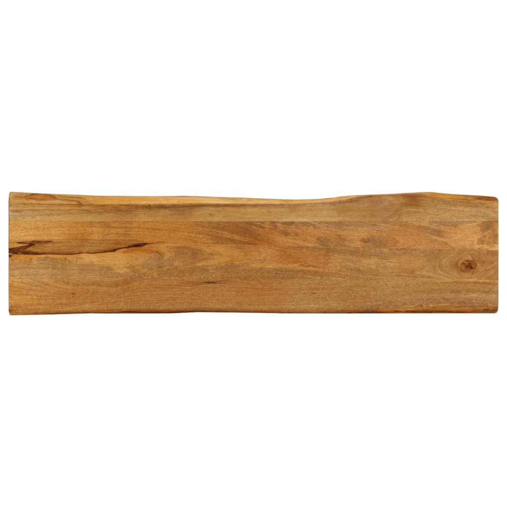Tafelblad met natuurlijke rand 180x40x3,8 cm massief mangohout