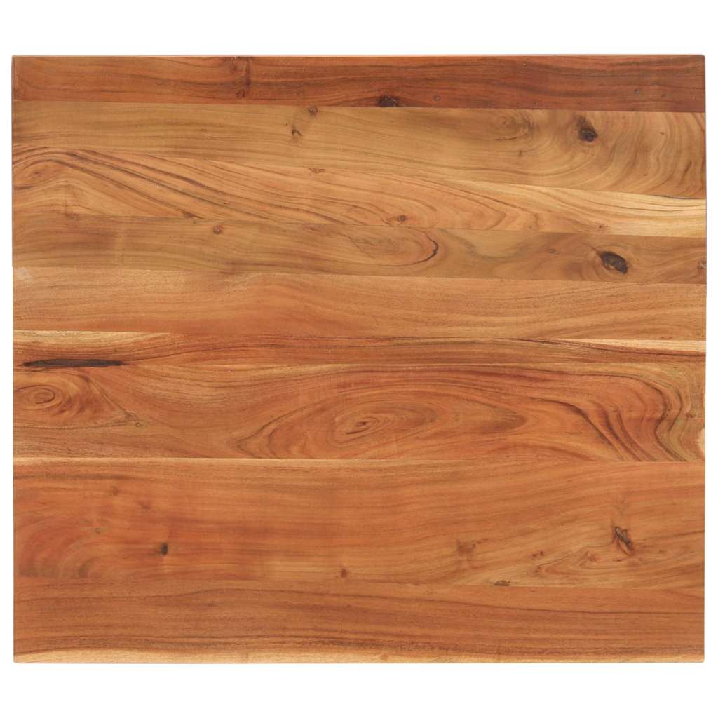 Tafelblad rechthoekig 90x80x2,5 cm massief acaciahout – afbeelding 1