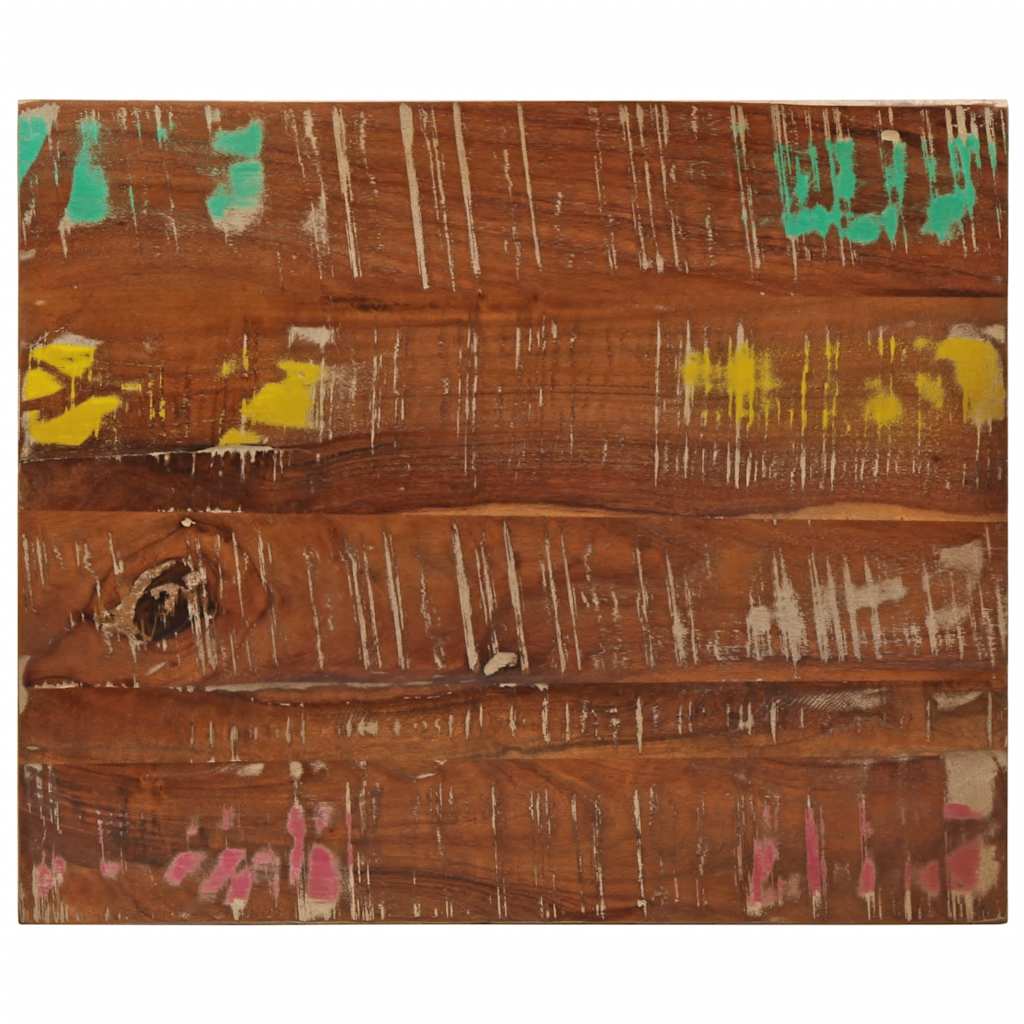 Tafelblad rechthoekig 60x50x2,5 cm massief gerecycled hout