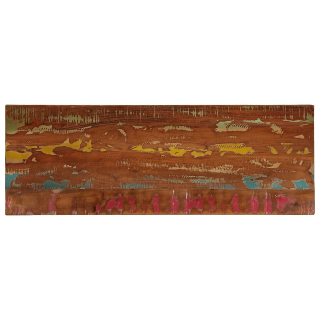 Tafelblad rechthoekig 140x60x1,5 cm massief gerecycled hout