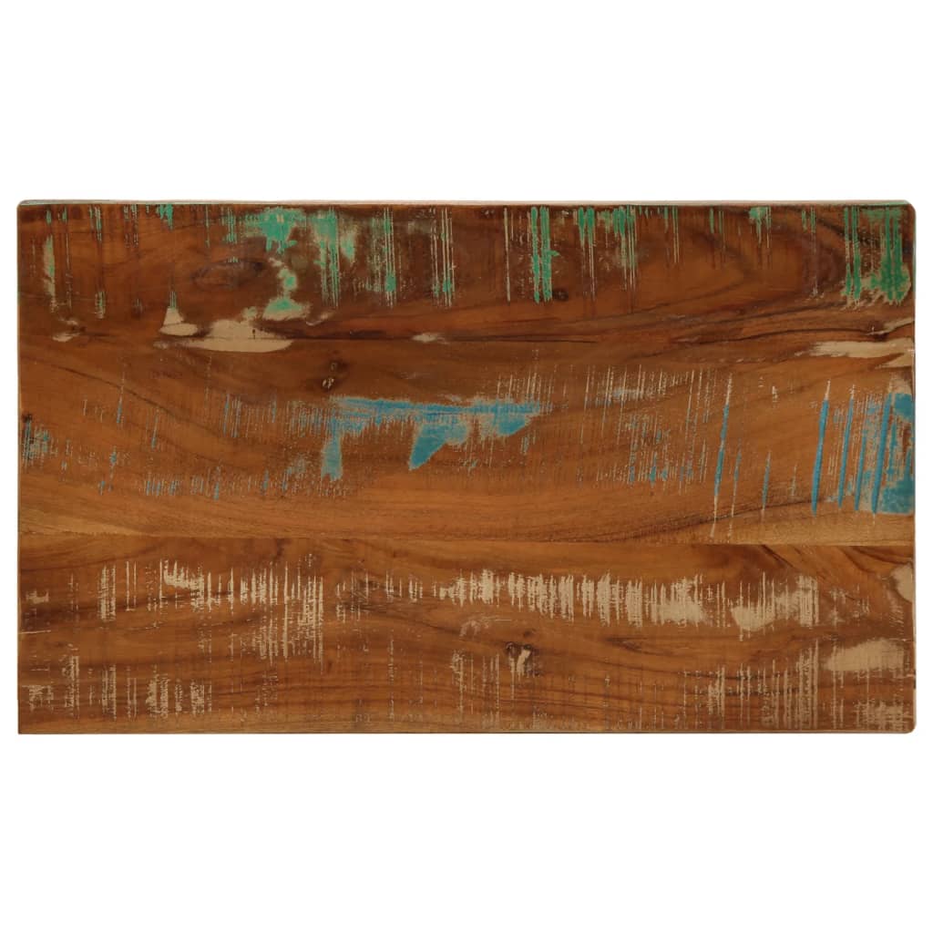 Tafelblad rechthoekig 60x20x3,8 cm massief gerecycled hout