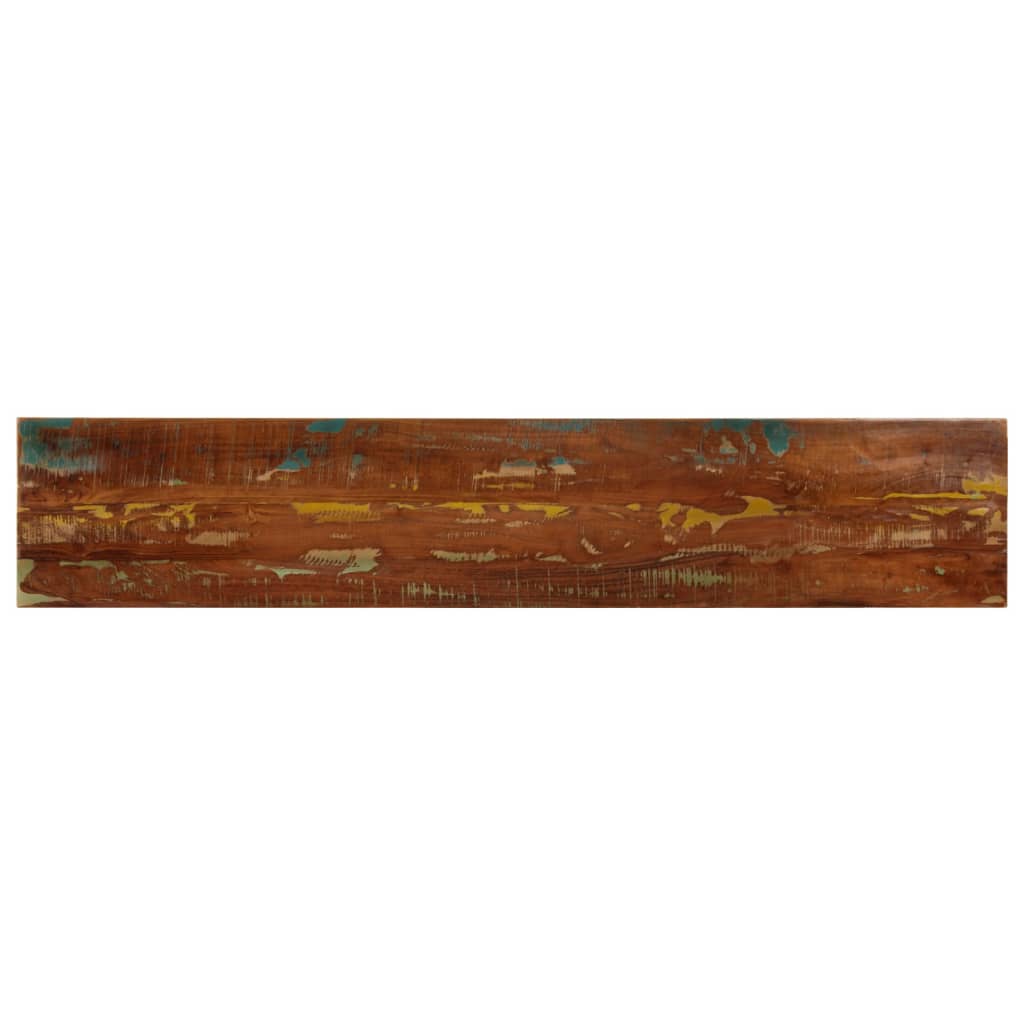 Tafelblad rechthoekig 140x20x3,8 cm massief gerecycled hout – afbeelding 1