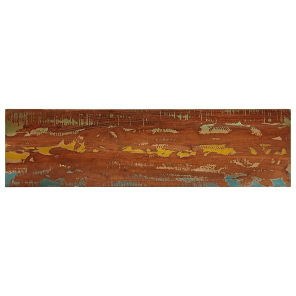 Tafelblad rechthoekig 120x30x3,8 cm massief gerecycled hout – afbeelding 1