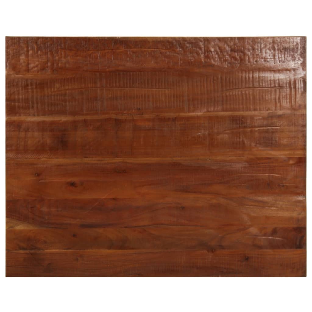 Tafelblad rechthoekig 110x80x2,5 cm massief gerecycled hout – afbeelding 1