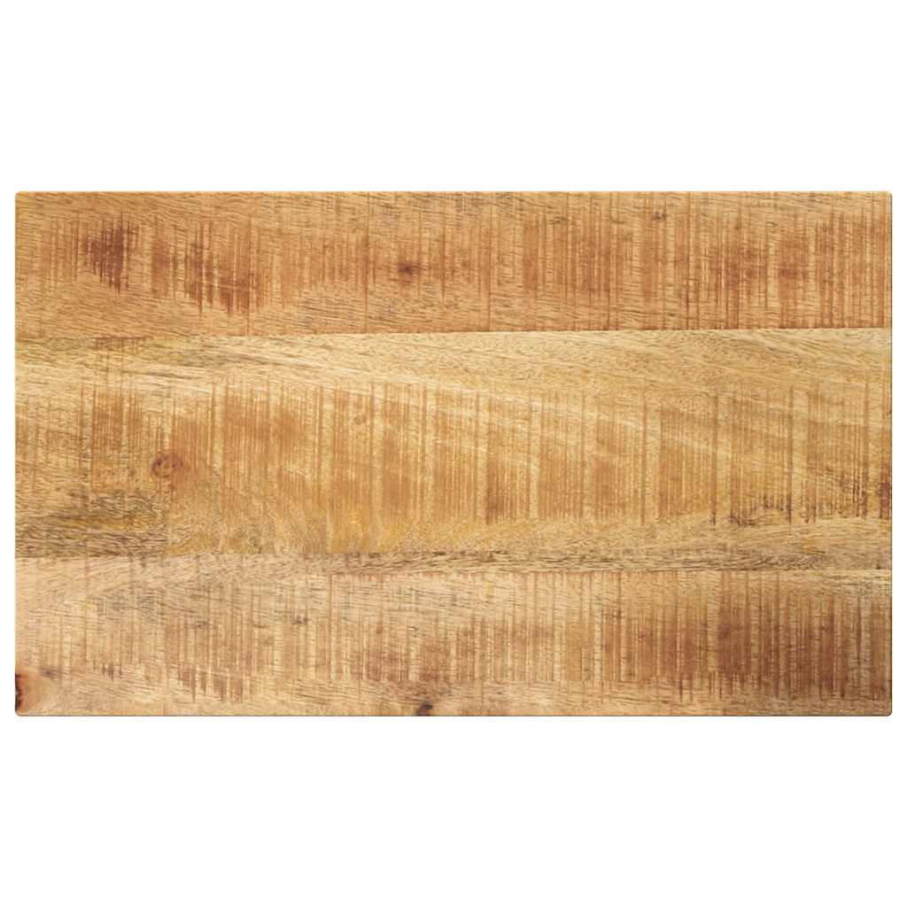 Tafelblad rechthoekig 60x20x2,5 cm massief ruw mangohout
