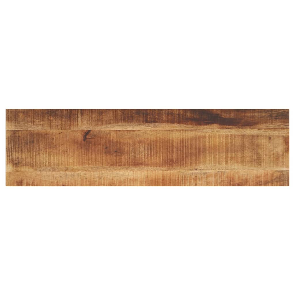 Tafelblad rechthoekig 110x20x2,5 cm massief ruw mangohout