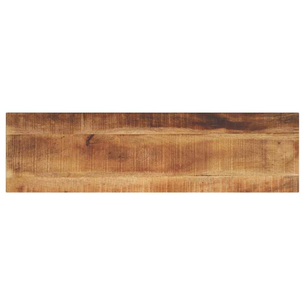 Tafelblad rechthoekig 120x40x2,5 cm massief ruw mangohout