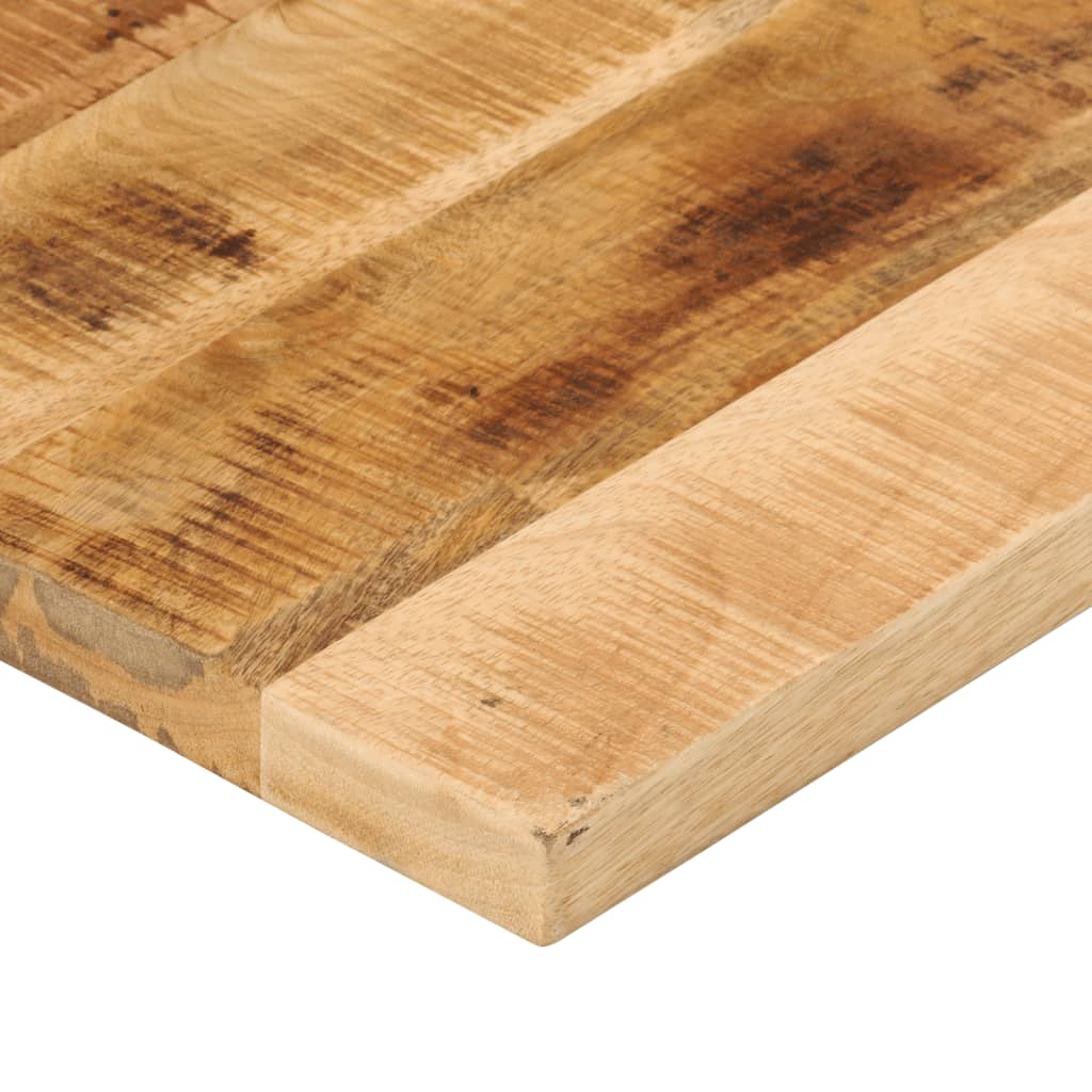 Tafelblad rechthoekig 90x50x2,5 cm massief ruw mangohout – afbeelding 6