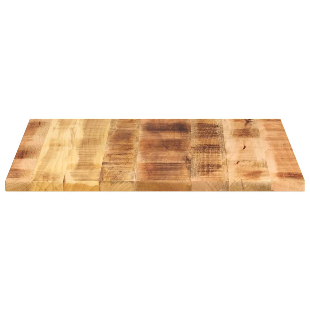Tafelblad vierkant 70x70x1,5 cm massief ruw mangohout – afbeelding 4