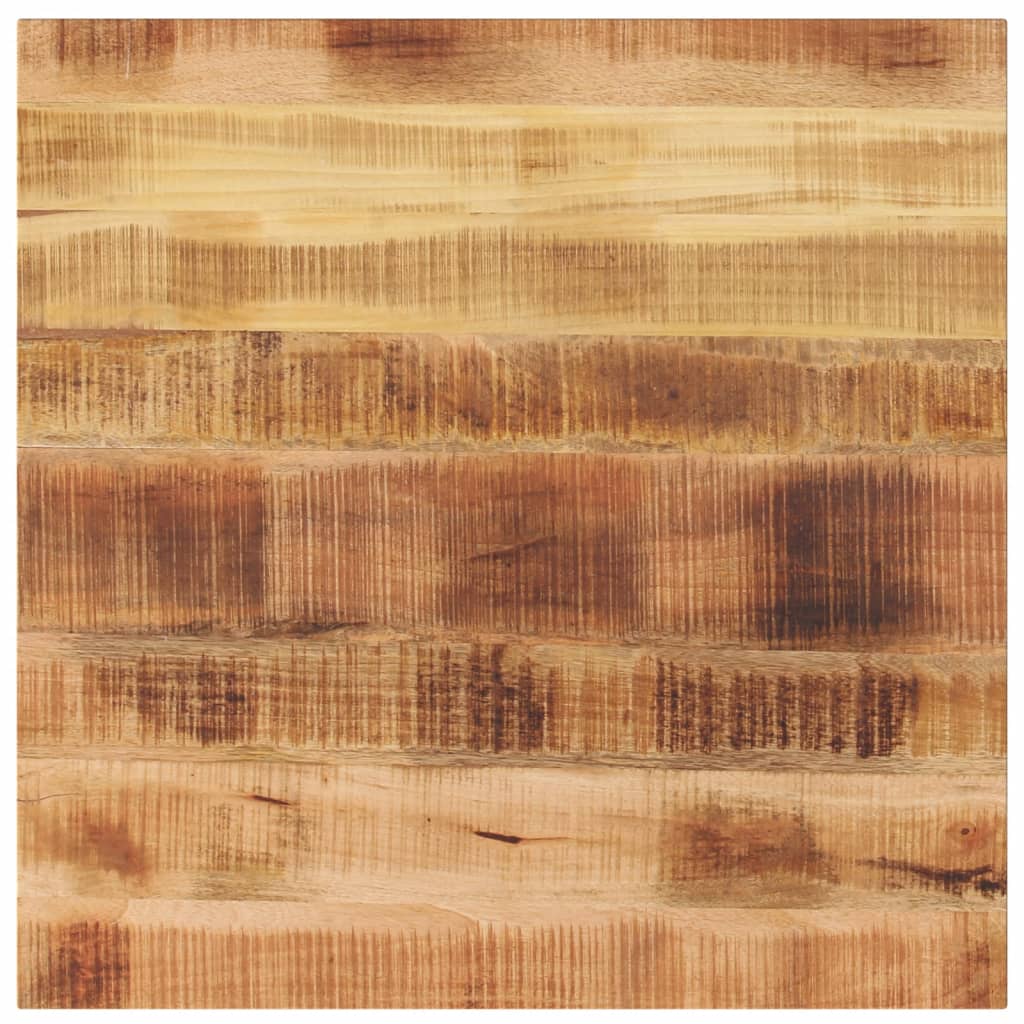 Tafelblad vierkant 80x80x2,5 cm massief ruw mangohout