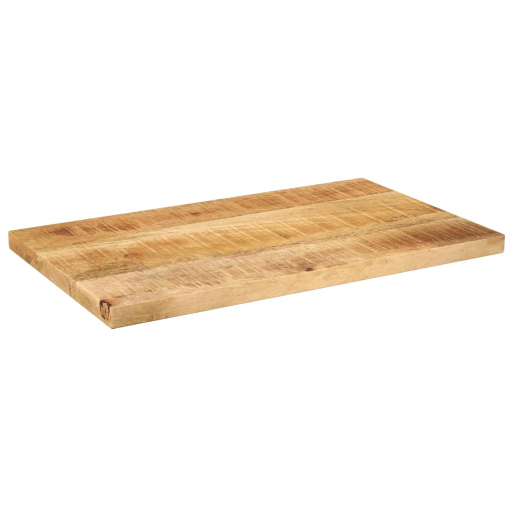 Tafelblad rechthoekig 40x30x3,8 cm massief ruw mangohout – afbeelding 2